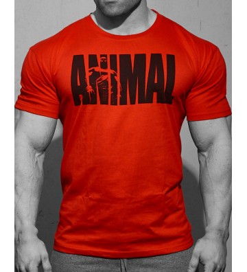 Animal T-Shirt Rossa Taglia L